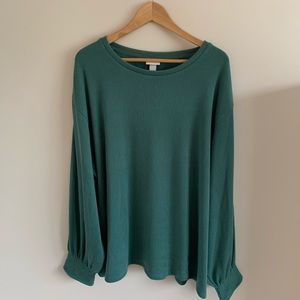 Ava & Viv Teal Blouse
